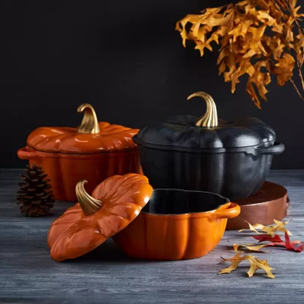 Smith & Clark Cast Iron Pumpkin Harvest 4-qt. Dutch Oven