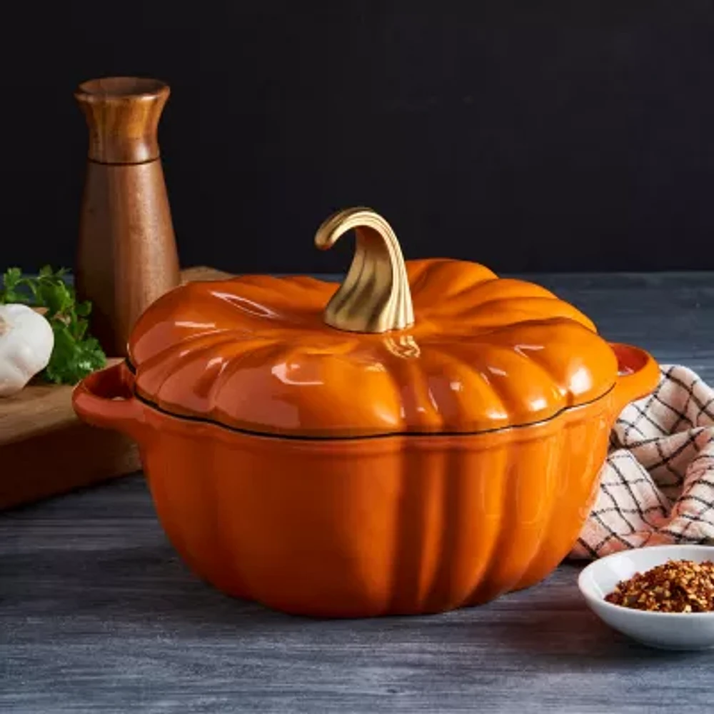 Smith & Clark Cast Iron Pumpkin Harvest 4-qt. Dutch Oven