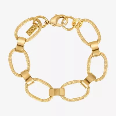 1928 Silver Tone Womens 7 3/4 Inch Link Bracelet