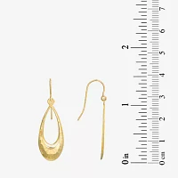 14K Gold Pear Drop Earrings