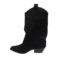 Pop Womens Nicona Block Heel Cowboy Boots