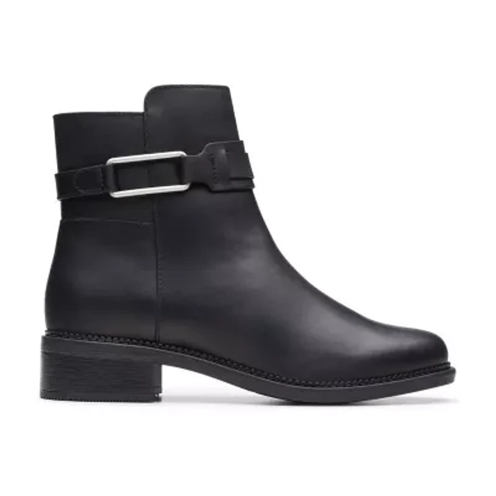 Clarks Womens Maye Bella Flat Heel Chelsea Boots
