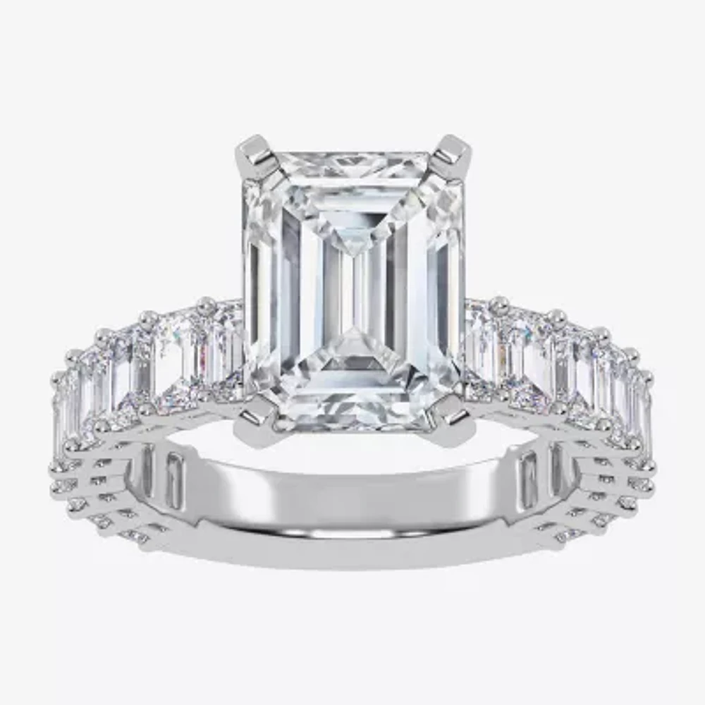 Signature By Modern Bride (G / Vs2-Si1) Womens 4 7/8 Ct. T.W. Lab Grown White Diamond 14K Gold Side Stone Engagement Ring