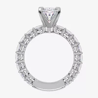 Signature By Modern Bride (G / Vs2-Si1) Womens 5 CT. T.W. Lab Grown White Diamond 14K Gold Oval Side Stone Engagement Ring