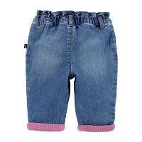 Oshkosh Baby Girls Lined Straight Pull-On Pants