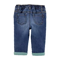 Oshkosh Baby Boys Lined Straight Pull-On Pants