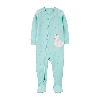 Carter's Baby Girls Footed Long Sleeve One Piece Pajama