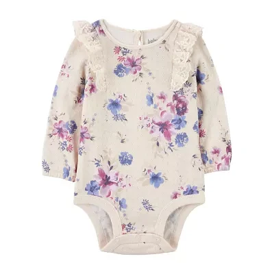 Oshkosh Baby Girls Round Neck Long Sleeve Bodysuit