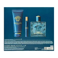 Versace Eros For Men Eau De Toilette 3-Pc Gift Set ($160 Value)