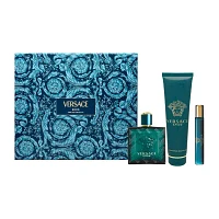 Versace Eros For Men Eau De Toilette 3-Pc Gift Set ($160 Value)