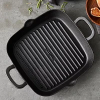 Bobby Flay Cast Iron 11" Square Grill Pan