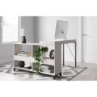 Signature Design by Ashley Bayflynn 27" L-Desk with 4 Shelves