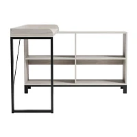 Signature Design by Ashley Bayflynn 27" L-Desk with 4 Shelves