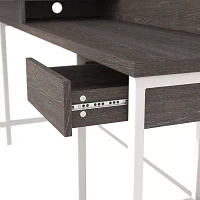 Signature Design by Ashley Dorrinson 55" L-Shaped Home Office Desk with Shelf