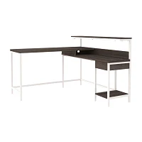 Signature Design by Ashley Dorrinson 55" L-Shaped Home Office Desk with Shelf