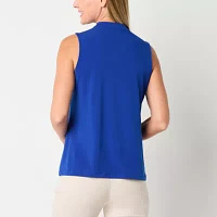 Liz Claiborne Womens Sleeveless Blouse
