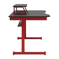 Signature Design by Ashley Lynxtyn 63" Home Office Desk with Headset Hanger and Raised Monitor Stand