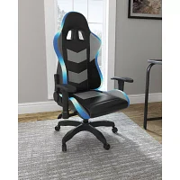 Signature Design by Ashley Lynxtyn Swivel Adjustable Height Gaming Chair with LED Lighting