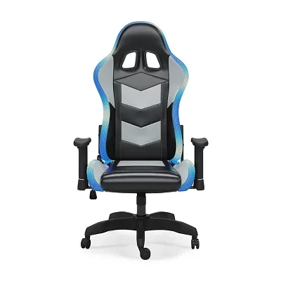 Signature Design by Ashley Lynxtyn Swivel Adjustable Height Gaming Chair with LED Lighting