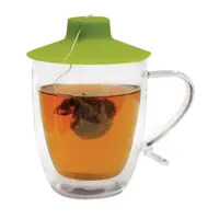 Double Wall Mug with Tea Bag Buddy