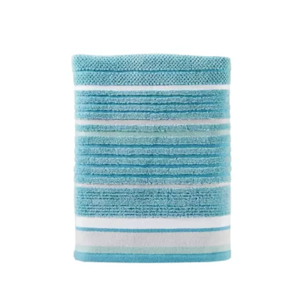 Saturday Knight Neutral Nuances Seabrook Stripe Bath Towel