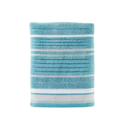 Saturday Knight Neutral Nuances Seabrook Stripe Bath Towel
