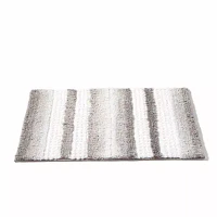 Saturday Knight Neutral Nuances Stripe Fade Bath Rug