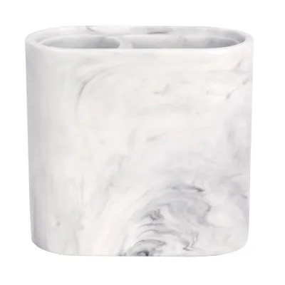 Saturday Knight Neutral Nuances Marble Swirl Toothbrush Holder