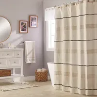 Saturday Knight Neutral Nuances Frayser Shower Curtain
