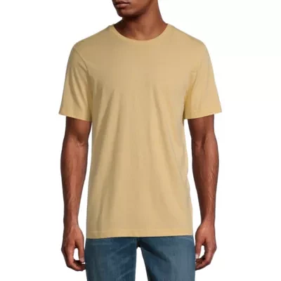 St. John's Bay Super Soft Heathered Mens Crew Neck Short Sleeve T-Shirt