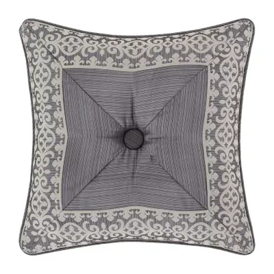 Five Queens Court Houston Square Throw Pillow