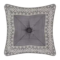 Five Queens Court Houston Square Throw Pillow