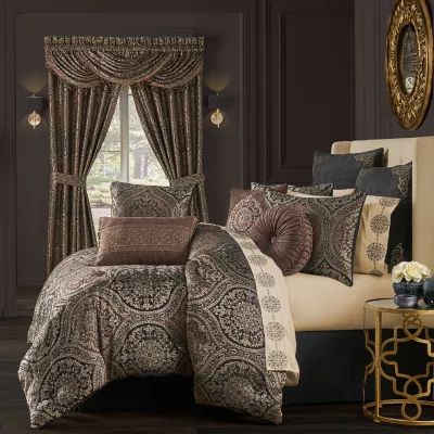 Queen Street Monaco 4-pc. Damask + Scroll Comforter Set