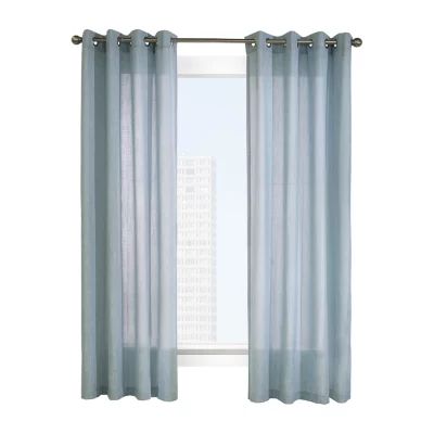 Limbourg Sheer Grommet Top Single Curtain Panel