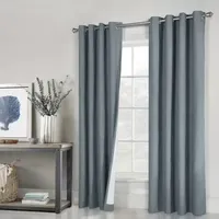 Ventura Energy Saving 100% Blackout Grommet Top Set of 2 Curtain Panel