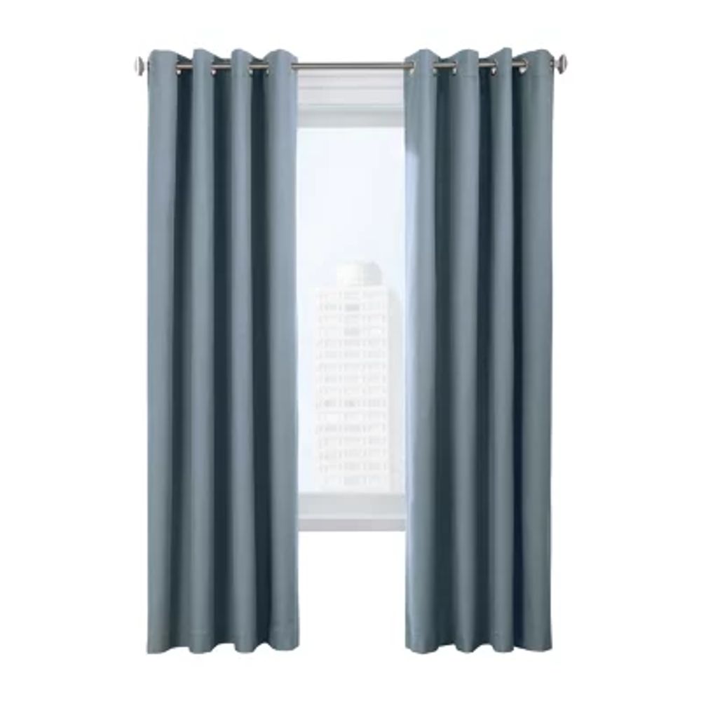 Ventura Energy Saving 100% Blackout Grommet Top Set of 2 Curtain Panel