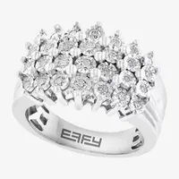 Effy  3.5MM 1/2 CT. T.W. Natural Diamond Sterling Silver Cluster Band