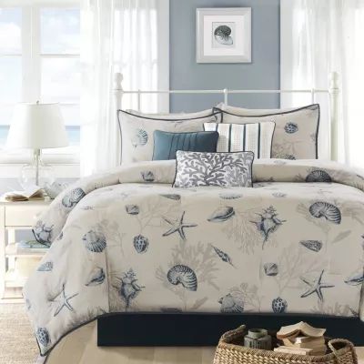 Madison Park Nantucket Coastal 7-pc. Cotton Printed Comforter Set