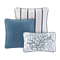 Madison Park Nantucket Coastal Quilt Set With Throw Pillows