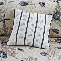 Madison Park Nantucket Coastal Quilt Set With Throw Pillows