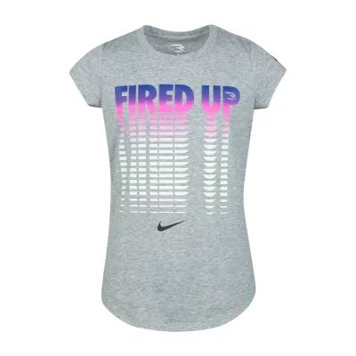Nike 3BRAND by Russell Wilson Big Girls Crew Neck Short Sleeve Graphic T-Shirt
