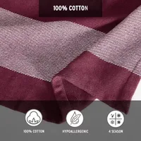 Eddie Bauer Boylston Stripe Cotton Twill Blanket
