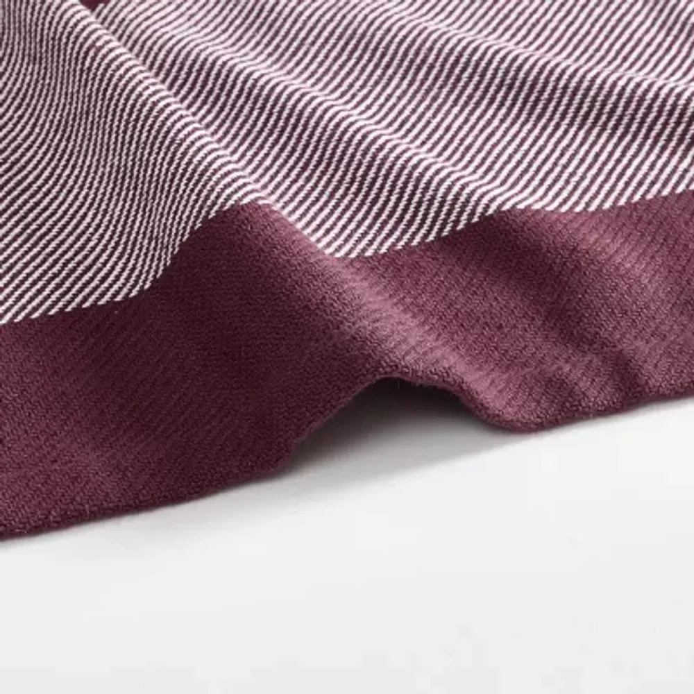 Eddie Bauer Boylston Stripe Cotton Twill Blanket