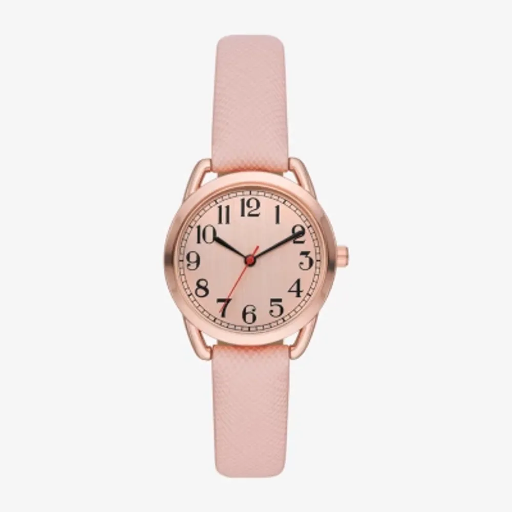 Womens Pink Strap Watch Fmdjo266