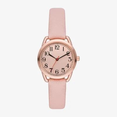 Womens Pink Strap Watch Fmdjo266