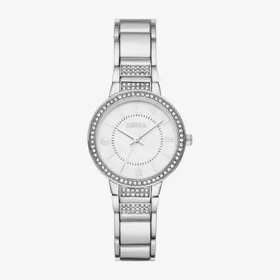 Geneva Geneva Ladies Womens Crystal Accent Silver Tone Bracelet Watch Fmdjm268