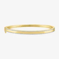 Diamond Addiction 1/2 CT. T.W. Genuine White Bangle Bracelet