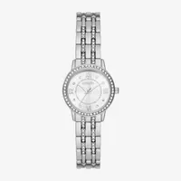 Geneva Ladies Womens Crystal Accent Silver Tone Bracelet Watch Fmdjm270