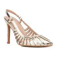 New York & Company Womens Magdalene Pointed Closed Toe Stiletto Heel Pumps
