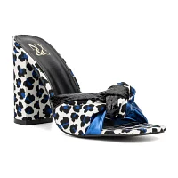 New York & Company Womens Anthi Square Open Toe Block Heel Pumps